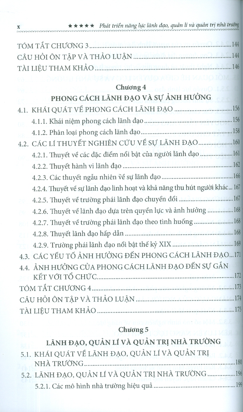 Phát Triển Năng Lực Lãnh Đạo, Quản Lí & Quản Trị Nhà Trường (Sách Chuyên Khảo)