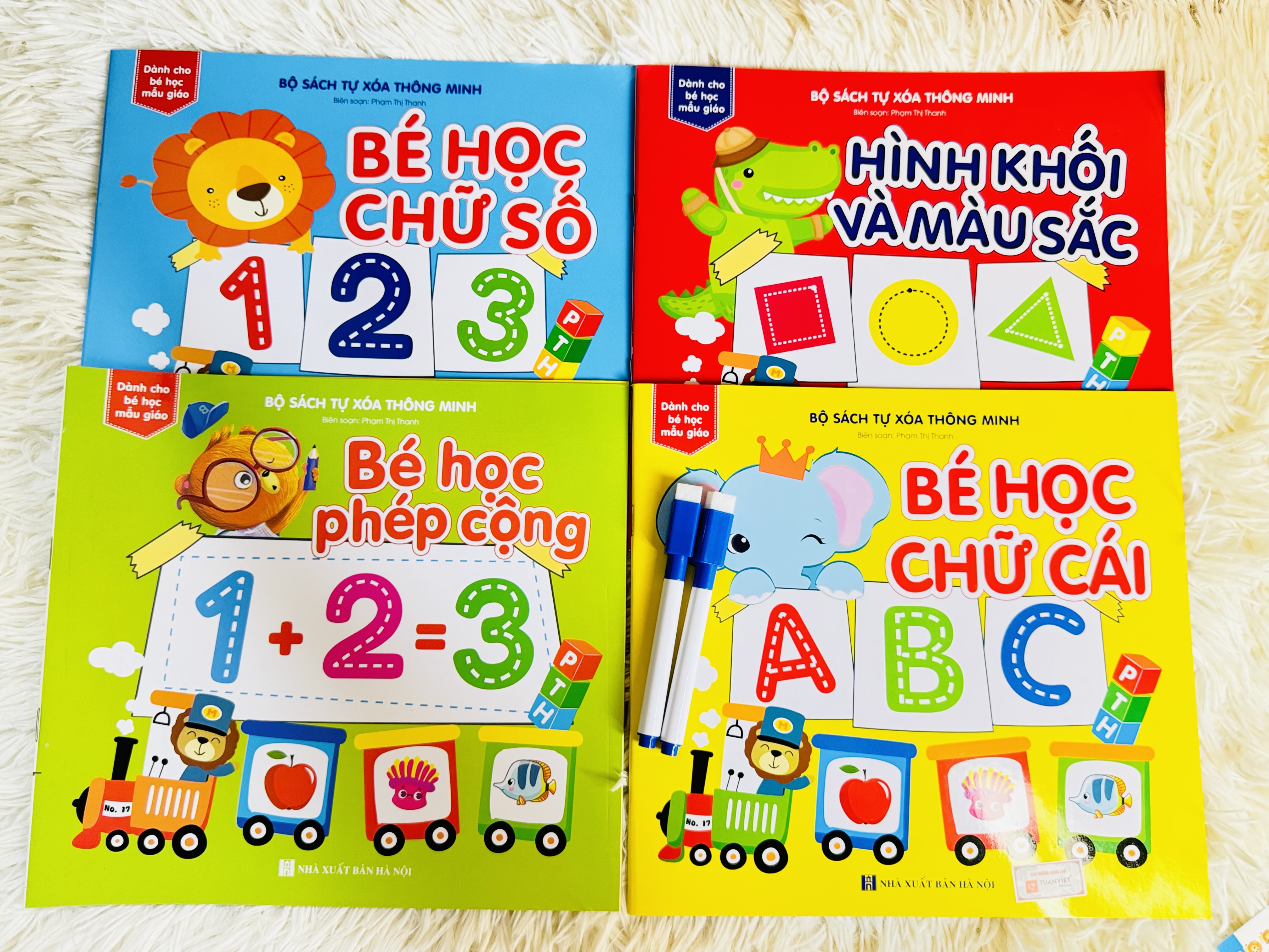 Sách- Combo 8 cuốn sách Tự Xoá Thông Minh cho bé (Tặng kèm bút)