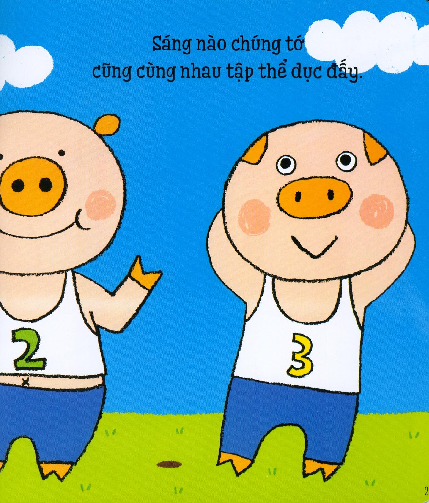 Sách Ehon Kỹ Năng Sống Cho Bé - Heo Con Tập Thể Dục
