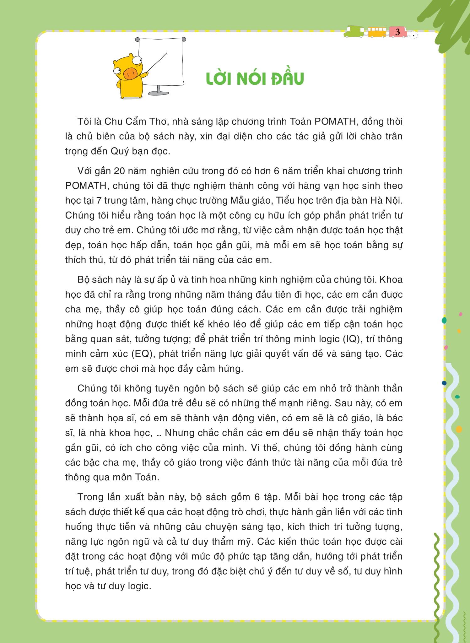 POMath - Toán Tư Duy Cho Trẻ Em 4-6 Tuổi (Tập 3)