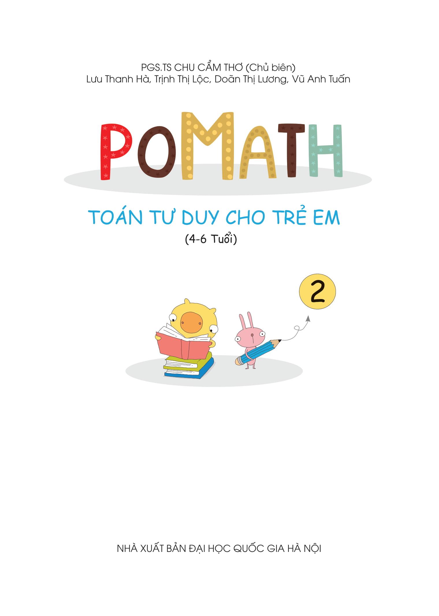 POMath - Toán Tư Duy Cho Trẻ Em 4-6 Tuổi (Tập 2)