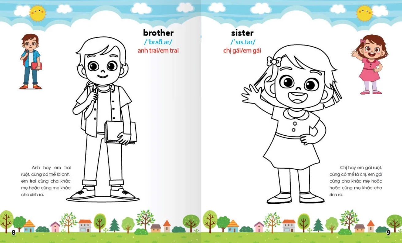 Colouring 365 Ngày Tô Màu - Khám Phá Thế Giới Phát Triển Trí Tuệ - Cuốn 5: Gia Đình, Nghề Nghiệp, Thể Thao