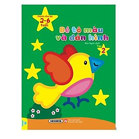 Sách - Bé Tô Màu Và Dán Hình - Dành cho bé 2-6 tuổi - ndbooks