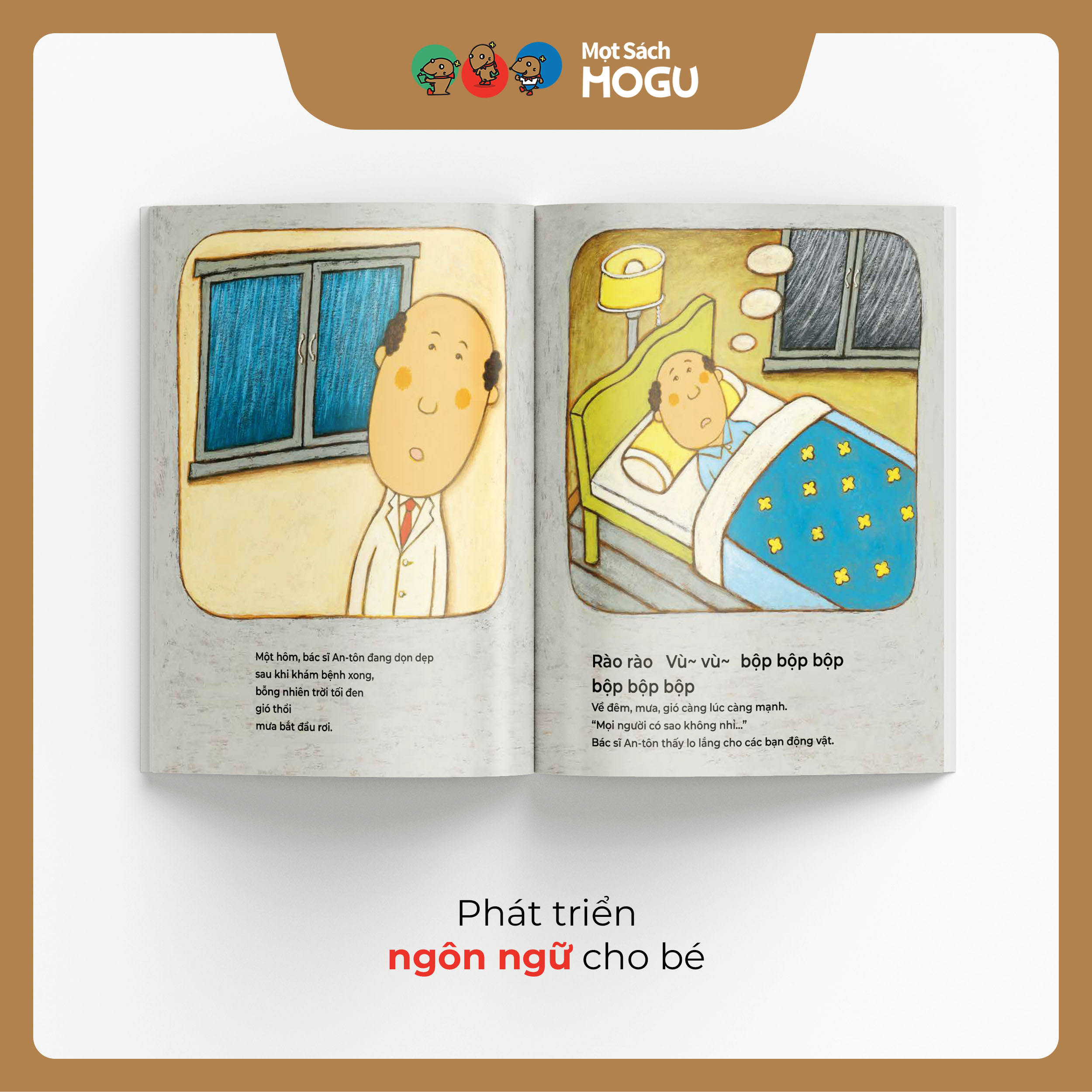 Truyện Ehon bé 3-4-5 tuổi - Bác sĩ Anton: Cùng giúp nhau khi khó khăn nhé