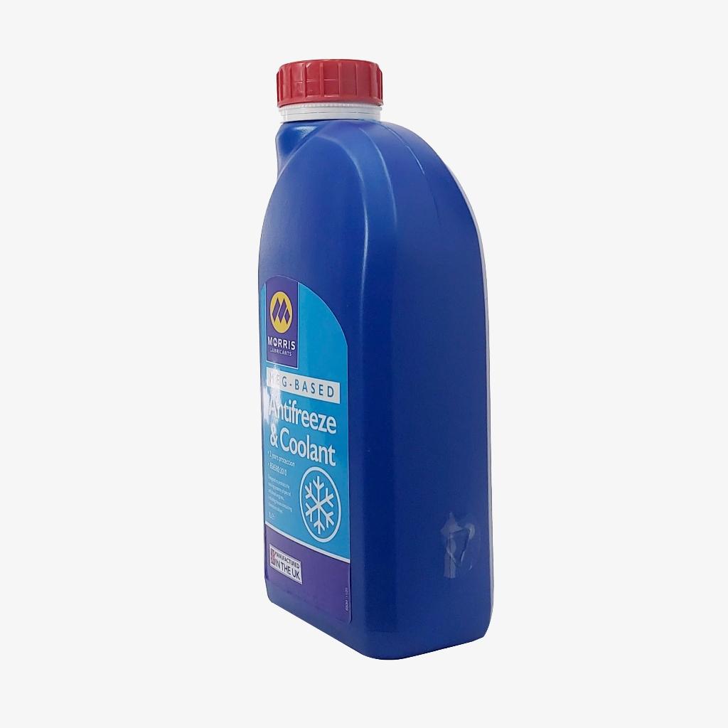 Nước Làm Mát Xanh Cao Cấp Cho Động Cơ Xăng - Morris Lubricants MEG Antifreeze & Coolant / Can 1L