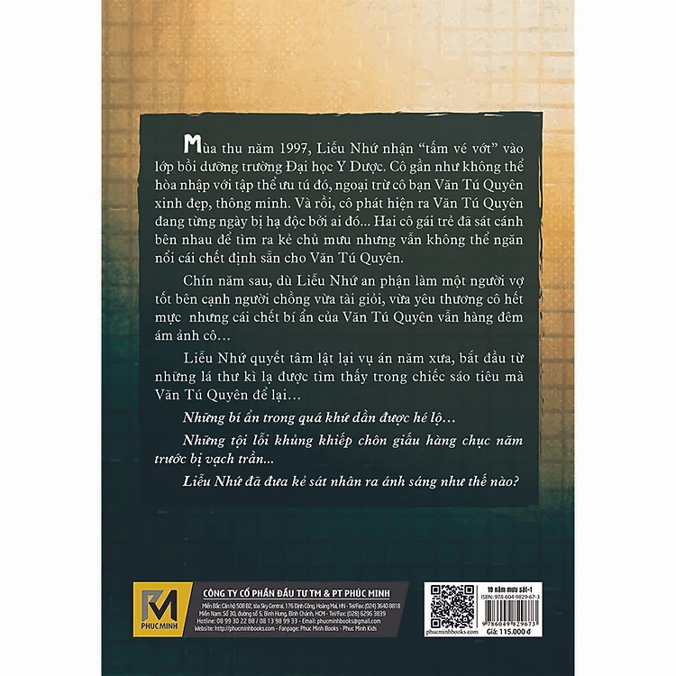 Sách Trinh Thám Trung Quốc, Tiểu Thuyết Trinh Thám - Combo 19 Năm Mưu Sát (2 Tập) - Phúc Minh Books