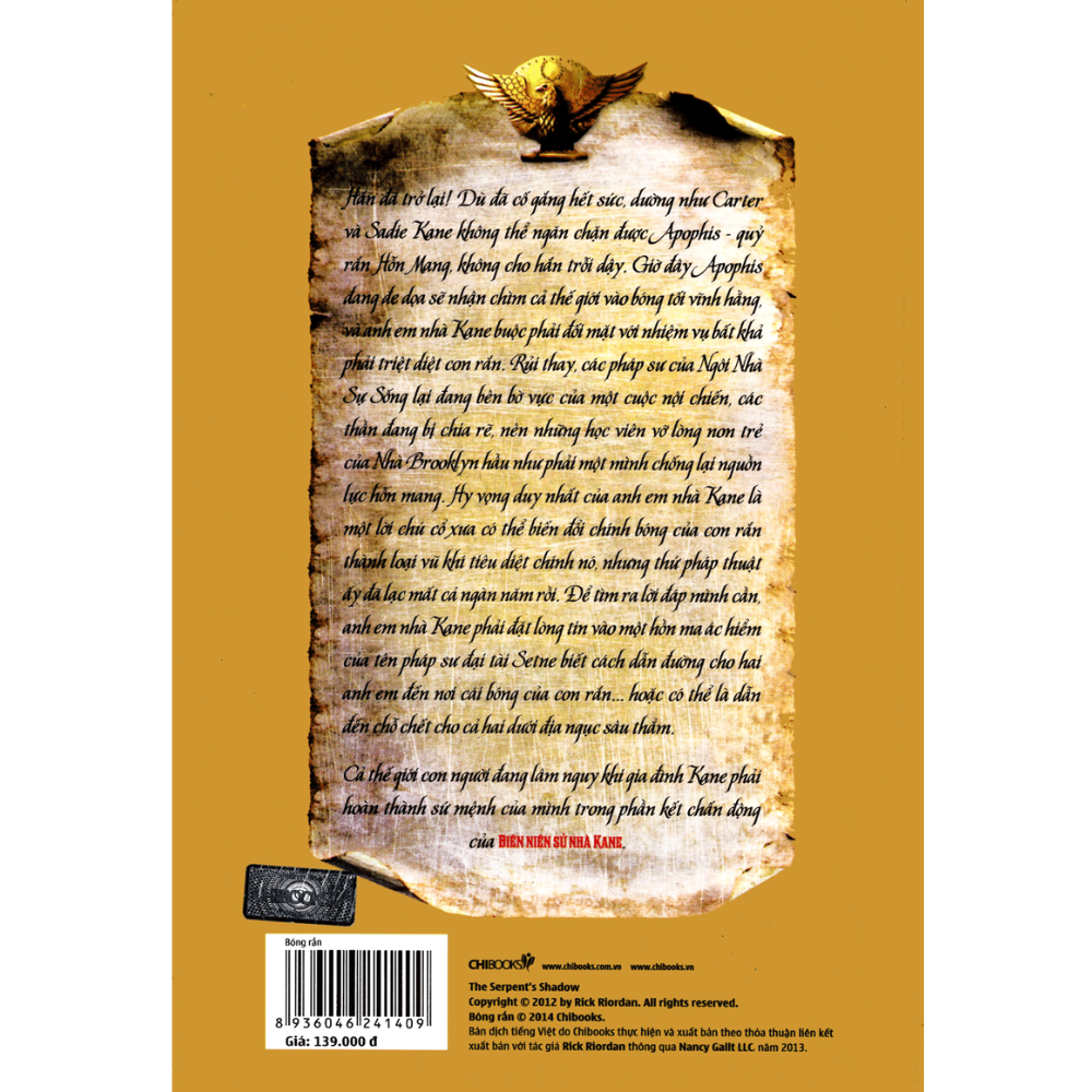 Series Biên Niên Sử Nhà Kane - Phần 3: Bóng Rắn