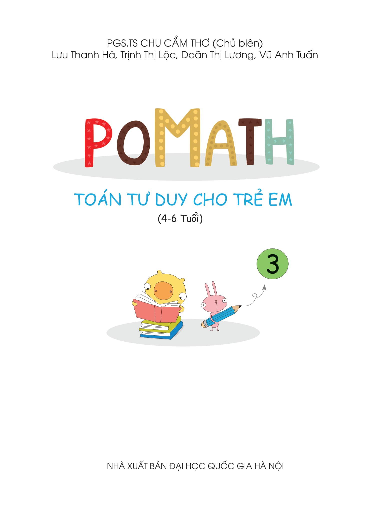 POMath - Toán Tư Duy Cho Trẻ Em 4-6 Tuổi (Tập 3)
