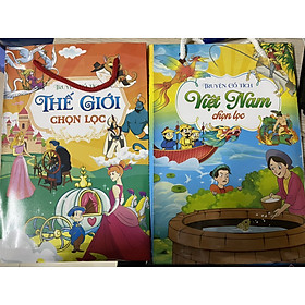 Combo Truyện cổ tích Việt Nam - Thế giới chọn lọc (2 túi - 16 cuốn - Song ngữ Anh- Việt)