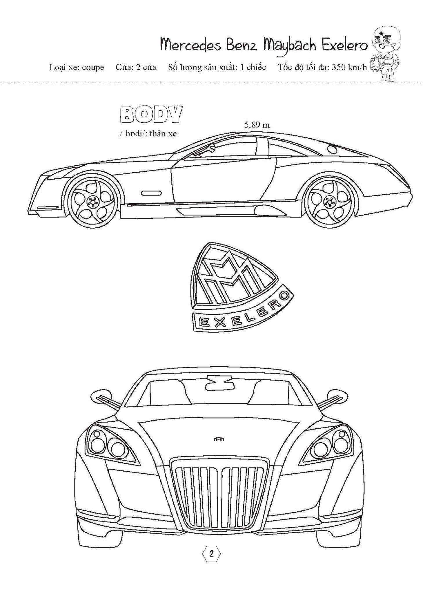 Tô Màu Phương Tiện Giao Thông - Siêu Xe Cực Ngầu - Super Cool Super Cars