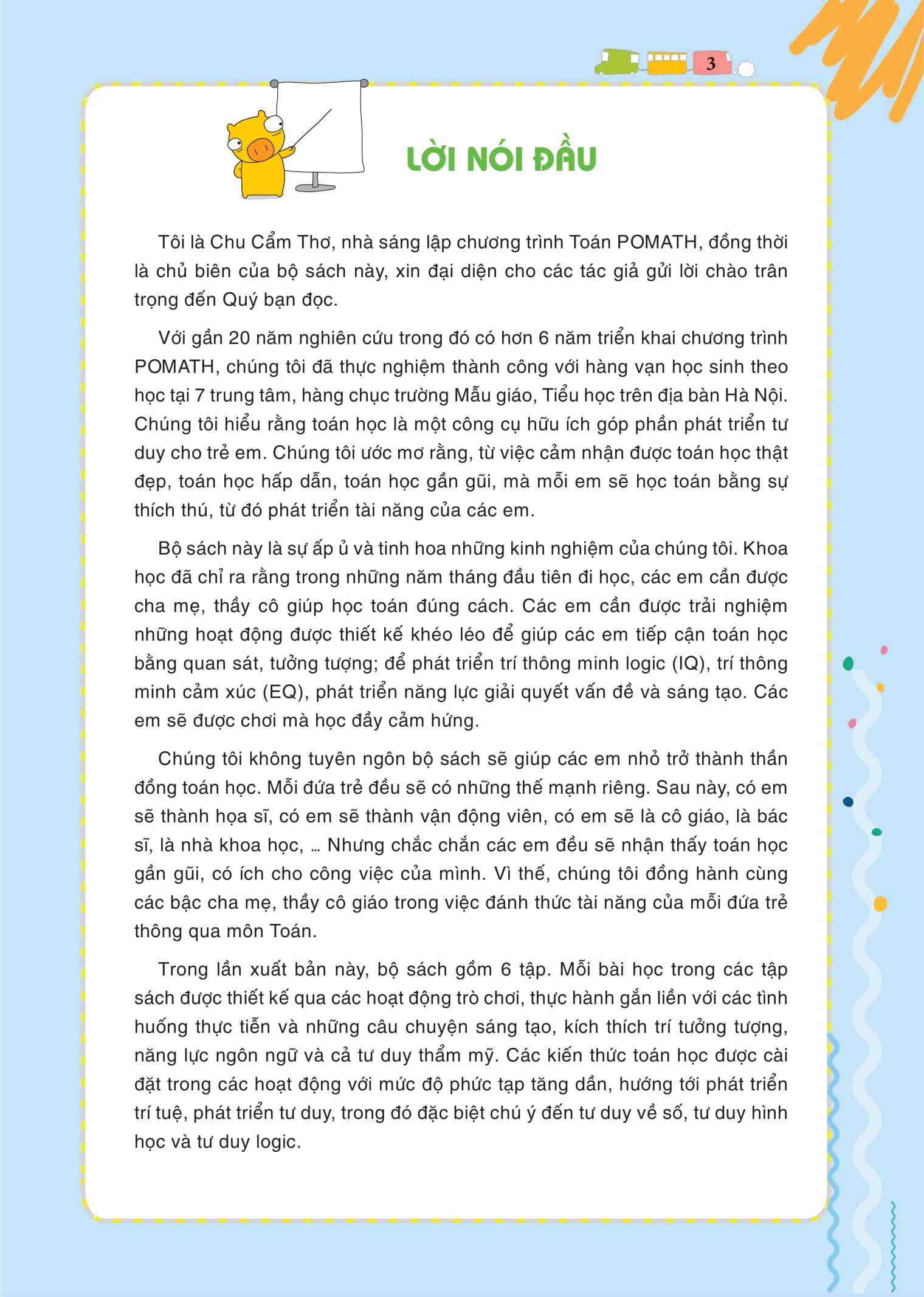 POMath - Toán Tư Duy Cho Trẻ Em 4-6 Tuổi (Tập 2)