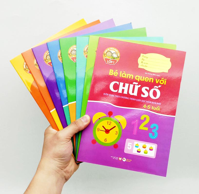Bộ Sách Giúp Bé Vào Lớp 1 - Biên Soạn Theo Chương Trình Giáo Dục Mầm Non Mới (Dành Cho Bé Từ 4 - 6 Tuổi) (Bộ 8 Cuốn)