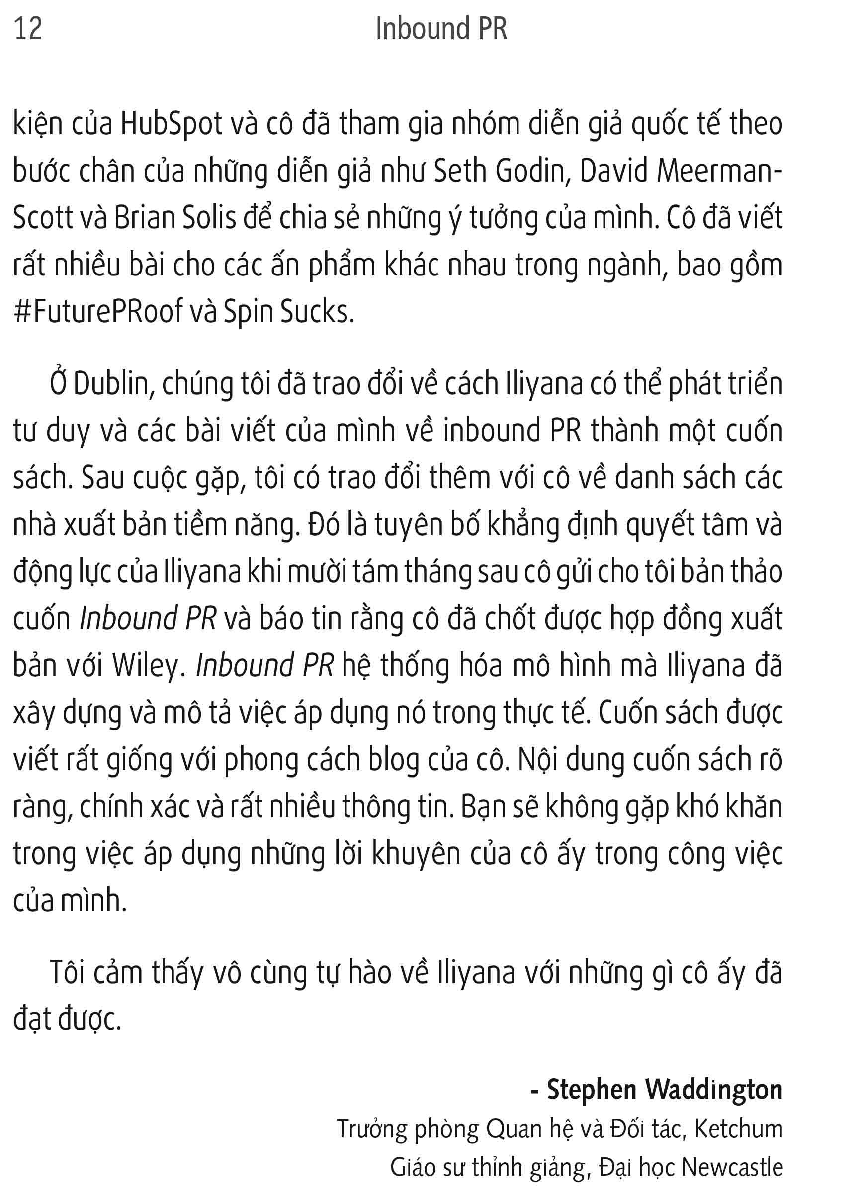 Inbound PR - Dịch Chuyển Hoạt Động Theo Mô Hình Inbound