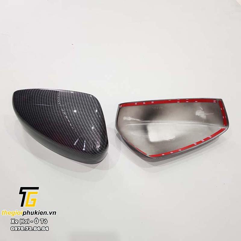 Bộ ốp gương chiếu hậu Mazda 2 2015-2021 vân Carbon cap cấp