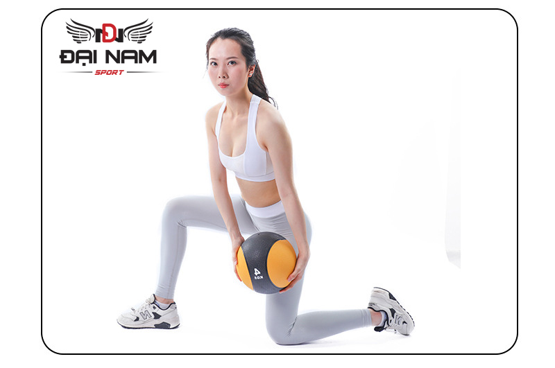 Bóng Tạ Tập Thể Lực,Tập Gym,Tập Yoga 4kg Chất Liệu Cao Su Đặc Hàng Nhập Khẩu Đại Nam Sport
