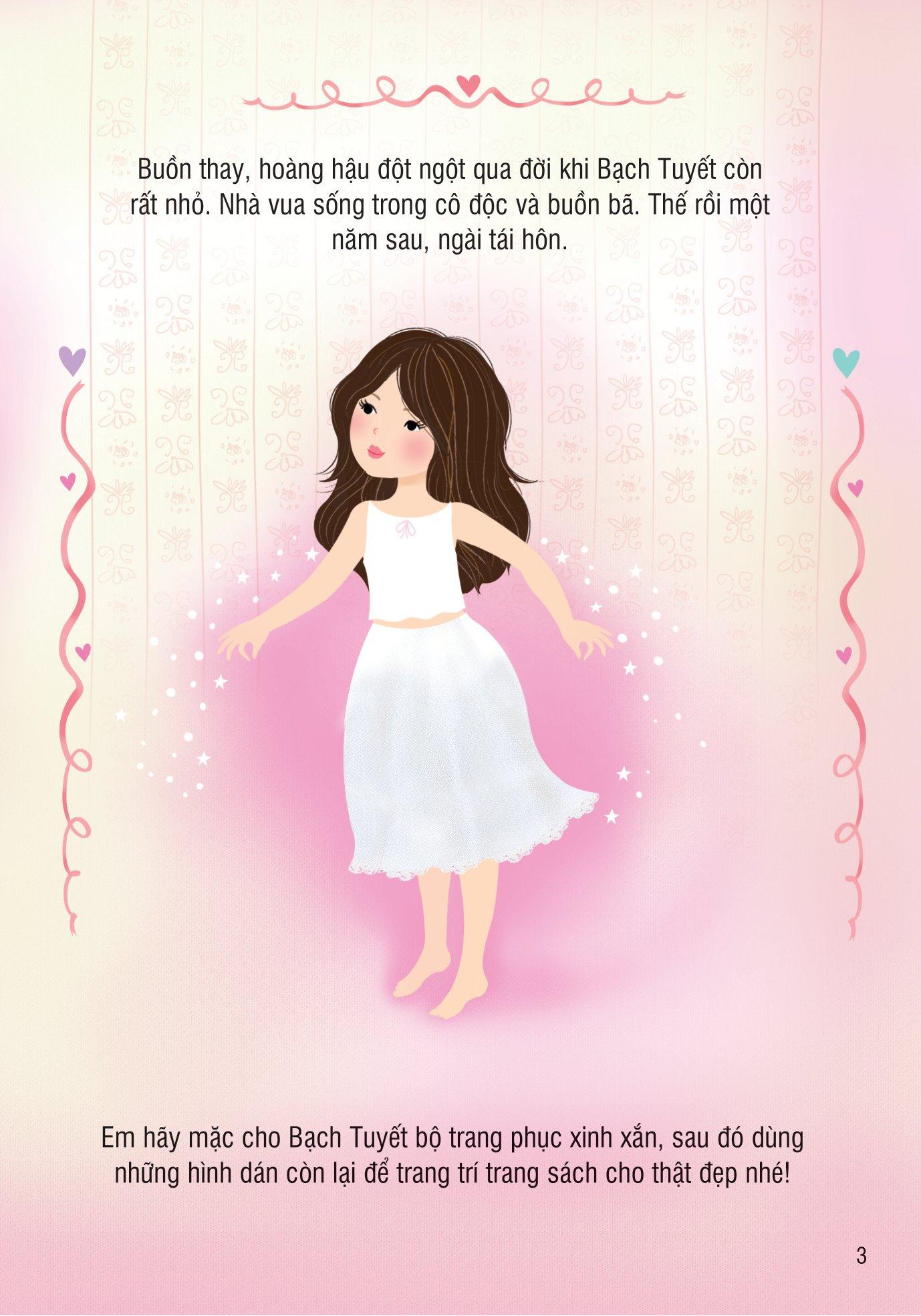 Sticker Dolly Dressing - Dán Hình Sáng Tạo Trang Phục Búp Bê - Nàng Bạch Tuyết