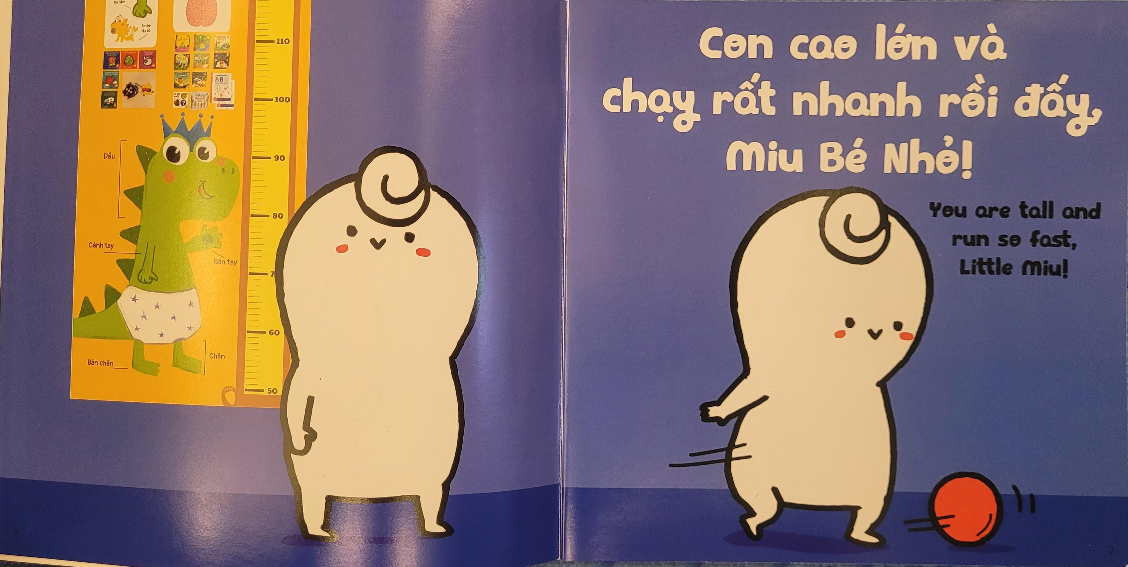 Sách Ehon Miu Bé Nhỏ Phần 1 Song Ngữ - Đừng Ị Đùn Nhé Song Ngữ