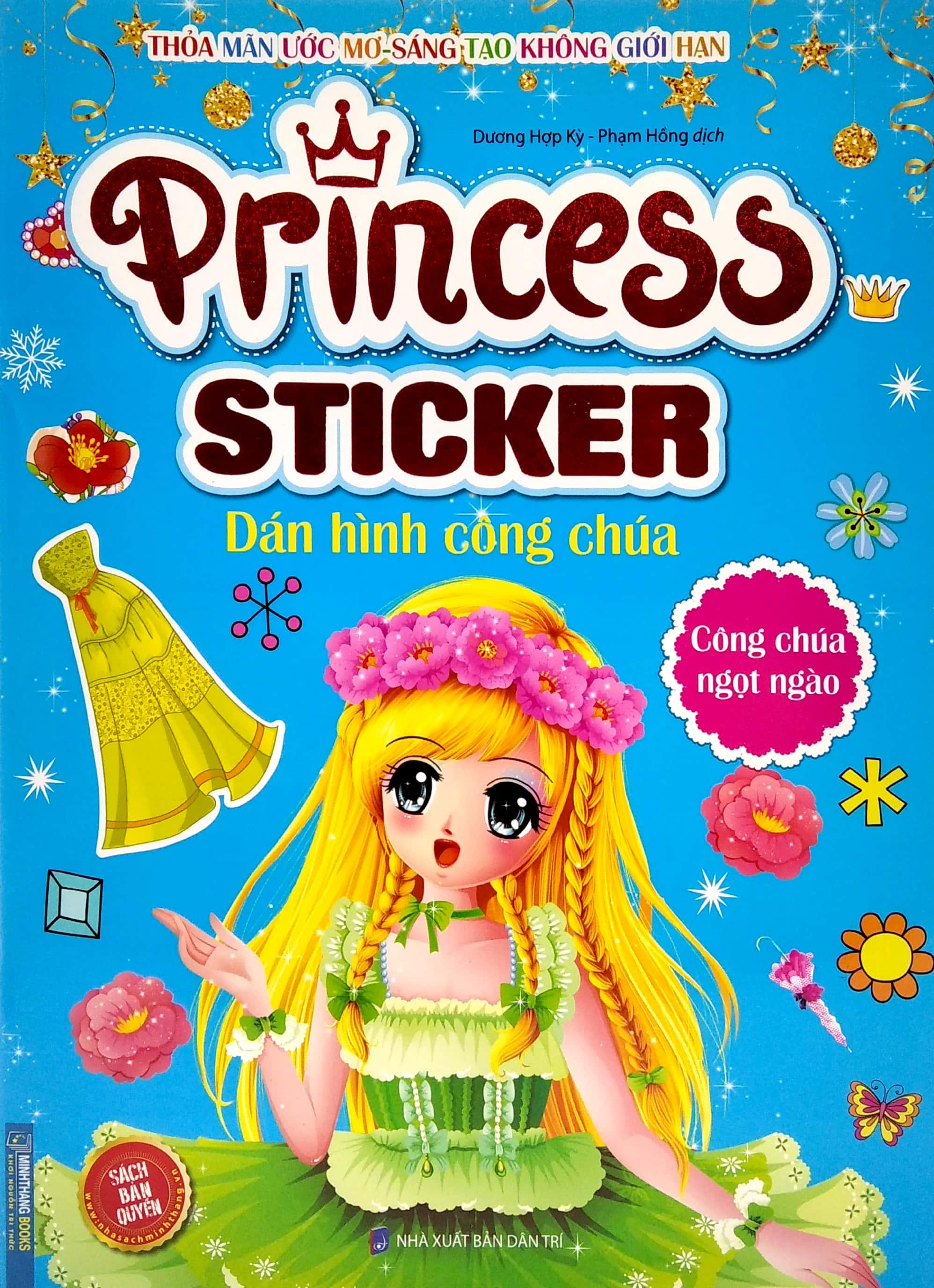 Princess Sticker - Dán Hình Công Chúa - Công Chúa Ngọt Ngào