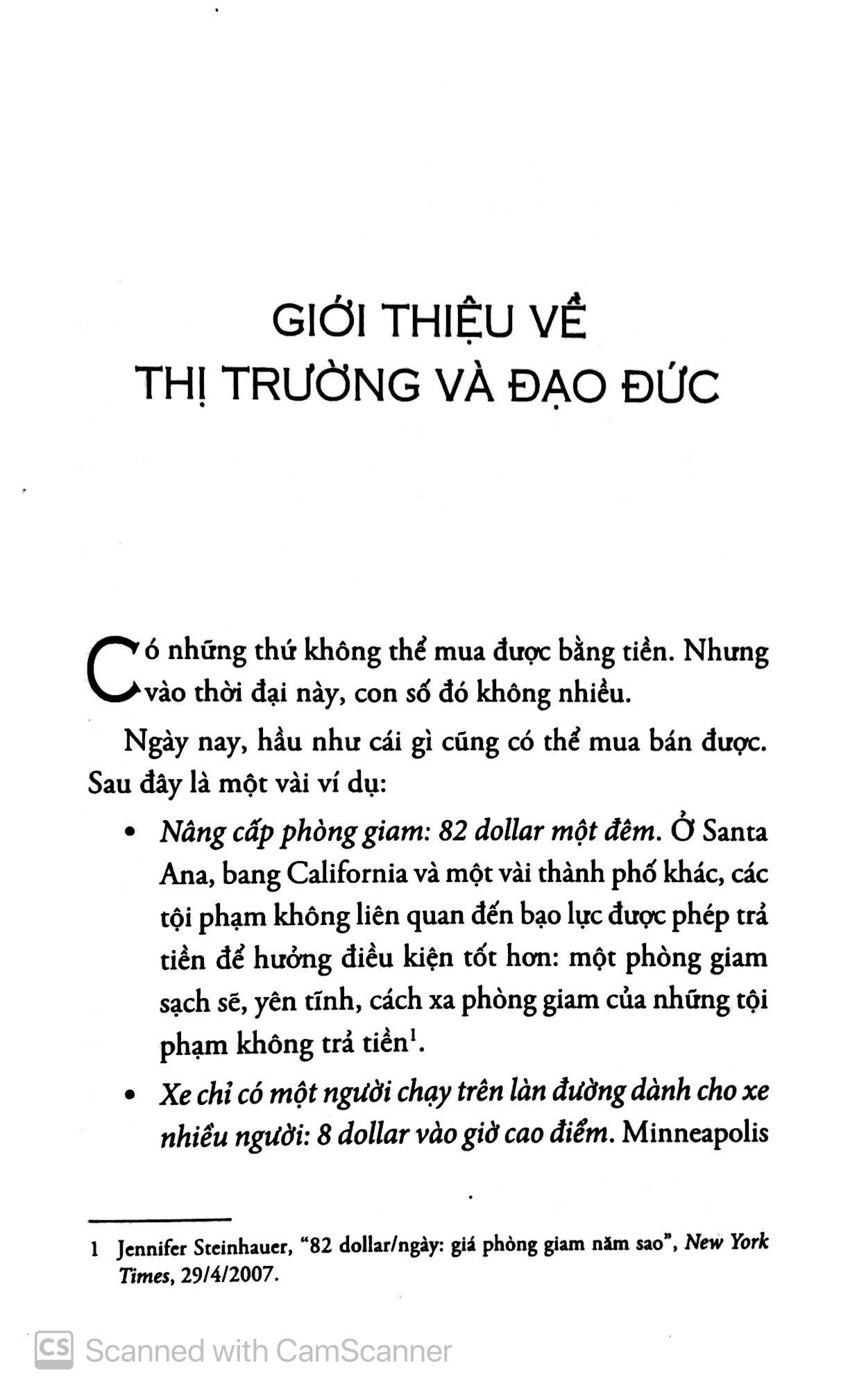 Tiền Không Mua Được Gì (What money can