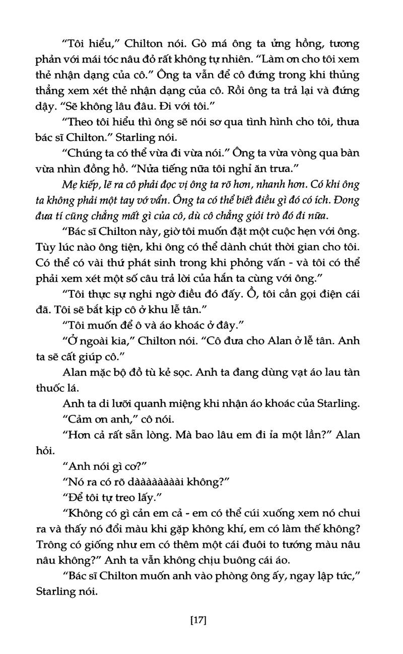 Sự Im Lặng Của Bầy Cừu (Tái Bản)