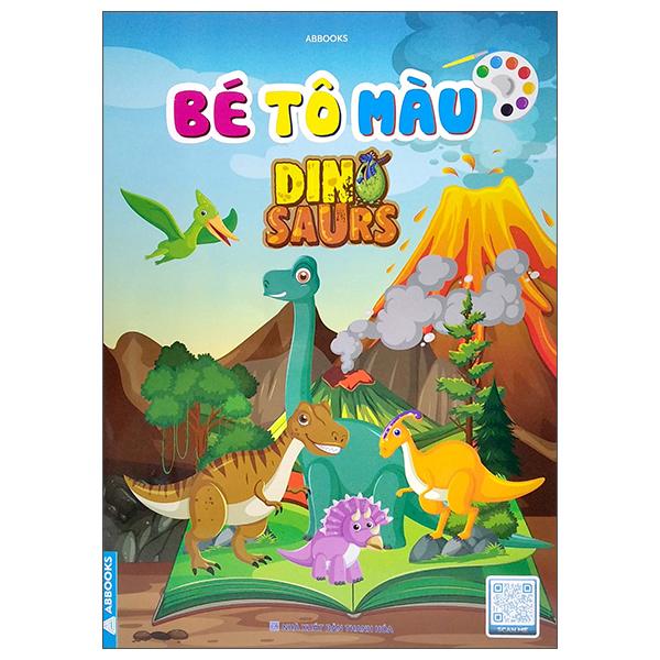 Sách - Bé Tô Màu - Chủ Đề Dino - Bộ 4 Cuốn