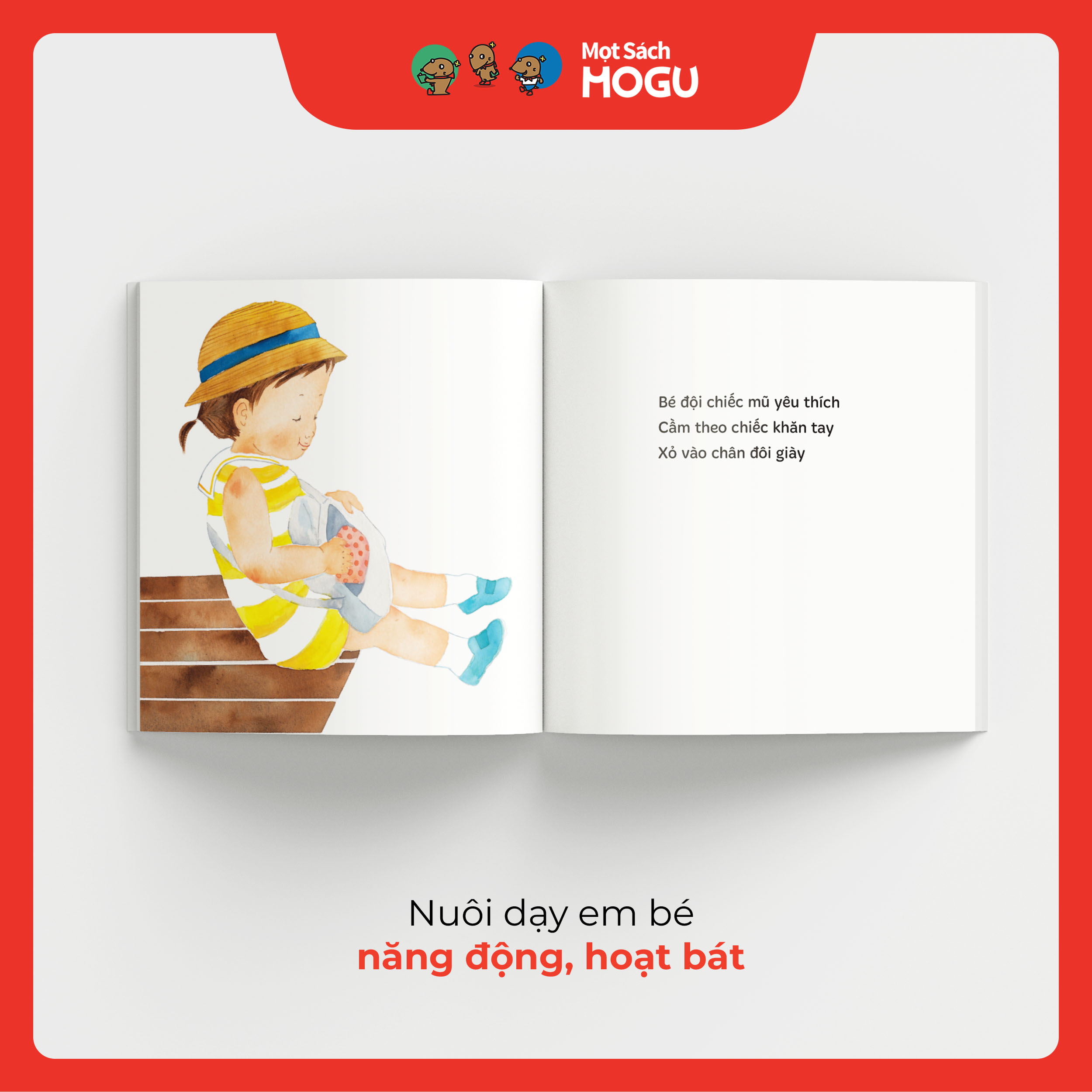 Truyện Ehon bé 1-2-3 tuổi - Đi dạo dưới ánh nắng rực rỡ