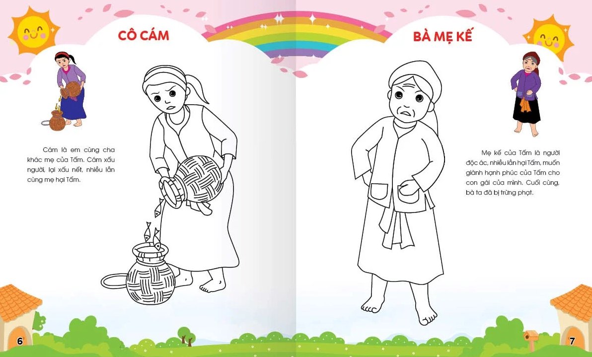 Colouring 365 Ngày Tô Màu - Khám Phá Thế Giới Phát Triển Trí Tuệ - Cuốn 6: Công Chúa, Hoàng Tử, Các Nhân Vật Cổ Truyện Cổ Tích Việt Nam Và Thế Giới