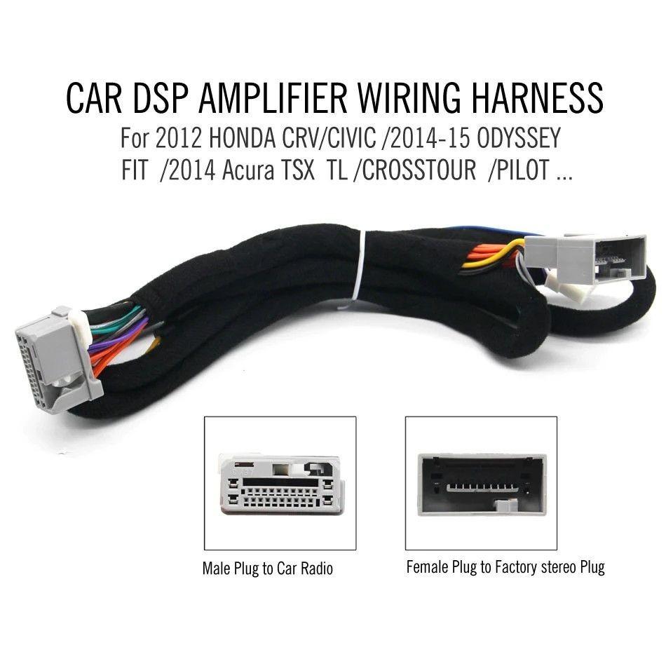 DÂY CẮM AMPLY/DSP, KẾT NỐI ĐẦU NGUYÊN BẢN CHO XE Ô TÔ HONDA ACCORD, CR-V, JAZZ, CITY, CIVIC, CHUẨN PLUG AND PLAY.