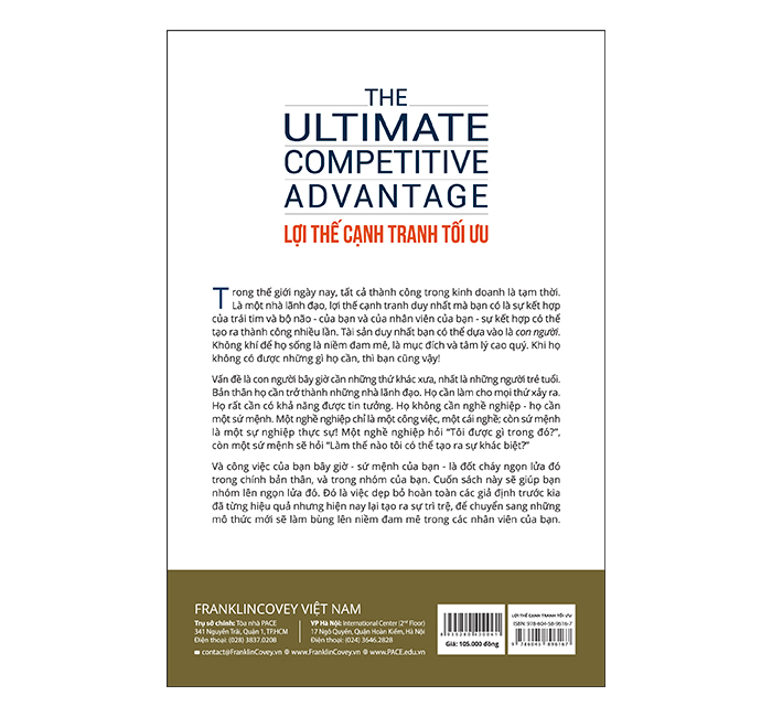 Lợi Thế Cạnh Tranh Tối Ưu (The Ultimate Competitive Advantage) - PACE Books