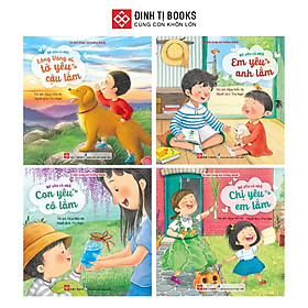 Sách - Bé Yêu Cả Nhà - Nuôi Dưỡng Tình Yêu Thương Và EQ Cho Trẻ 2 - 8 Tuổi - Combo 4 Cuốn - Đinh Tị Books