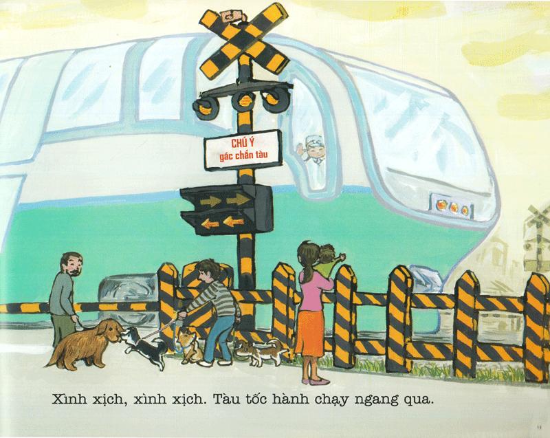 Ehon - Thực Phẩm Tâm Hồn Cho Bé - Xe Bus Píng Poong Đi Biển (Tái Bản 2020)