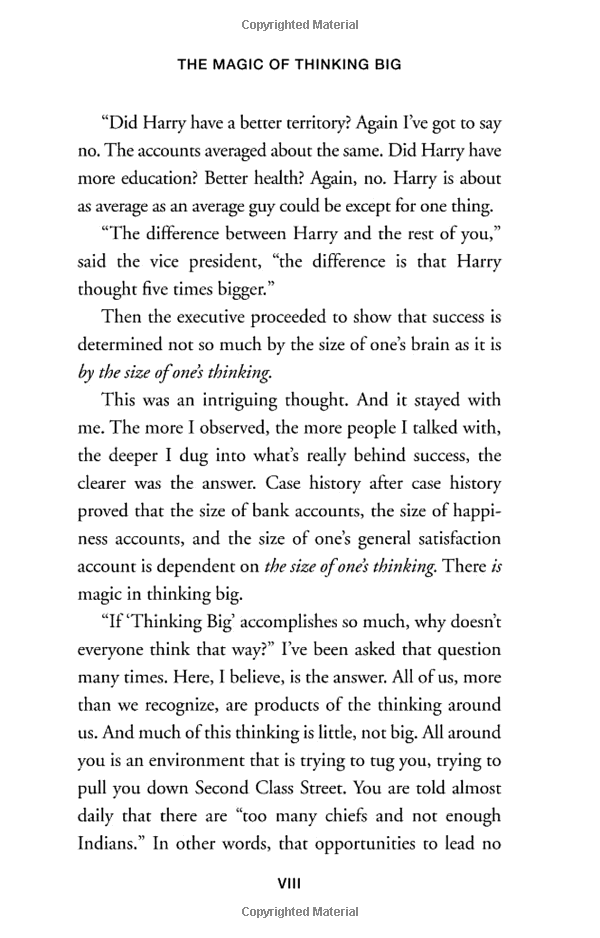 The Magic Of Thinking Big