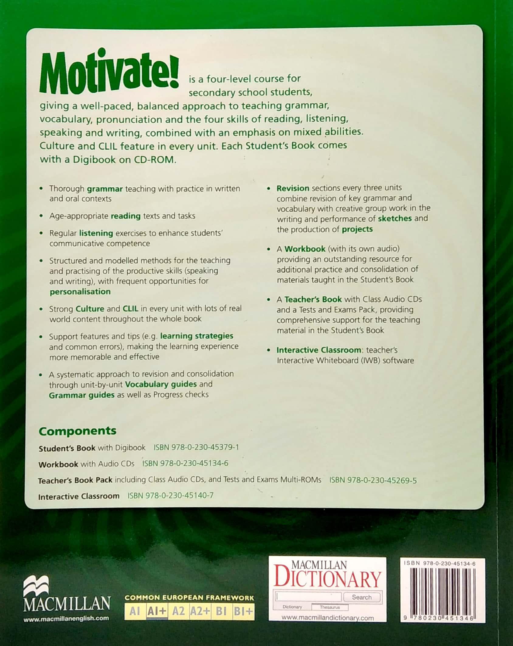 Motivate! 1 Wb & Audio Cd