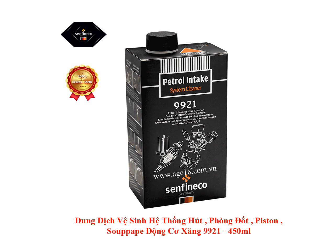 Vệ Sinh Hệ Thống Hút Xăng , Phồng Đốt , Piston , Souppape Động Cơ Xăng Senfineco 9921