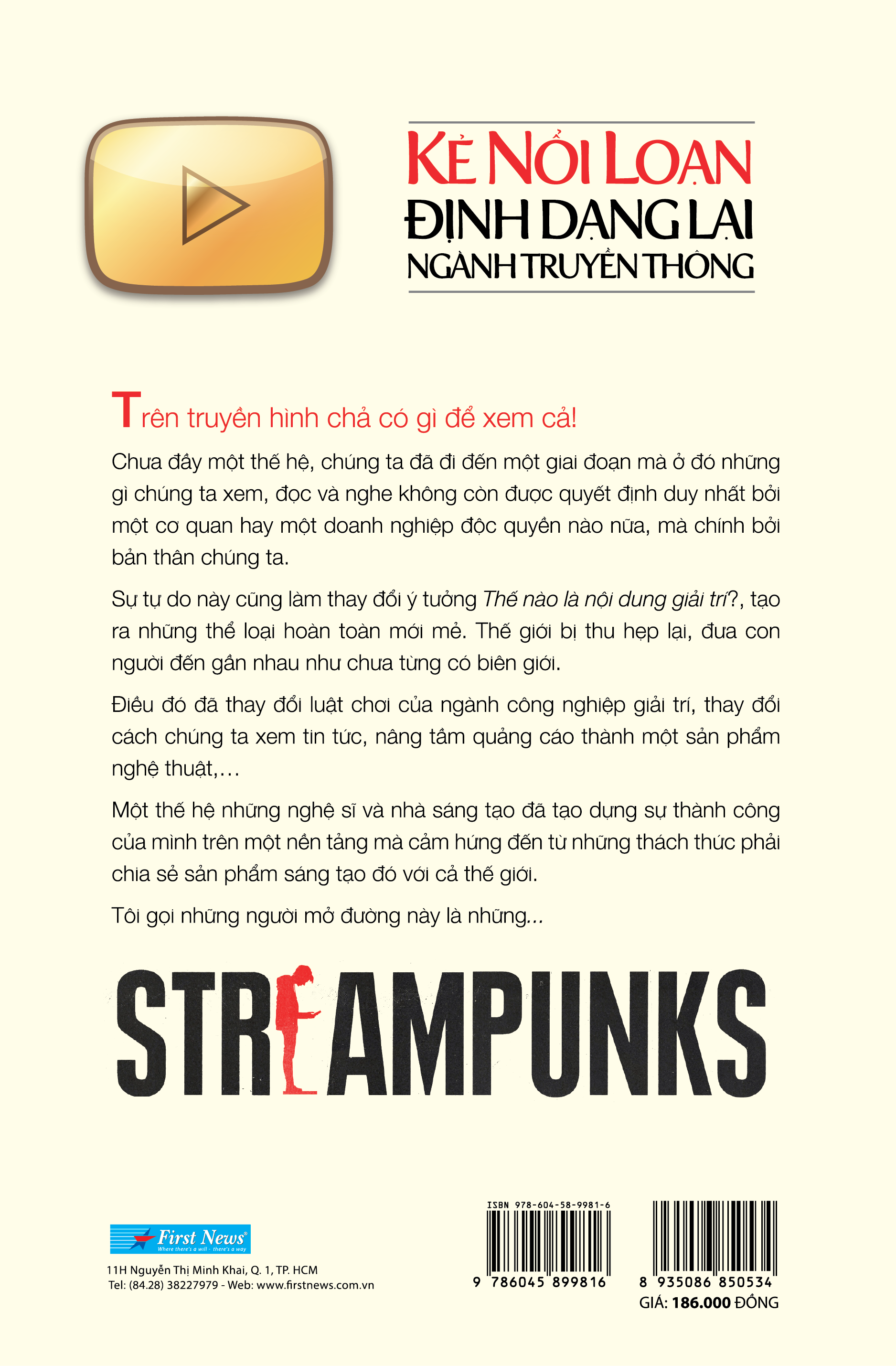 Sách Kẻ Nổi Loạn Định Dạng Lại Ngành Truyền Thông - Streampunks