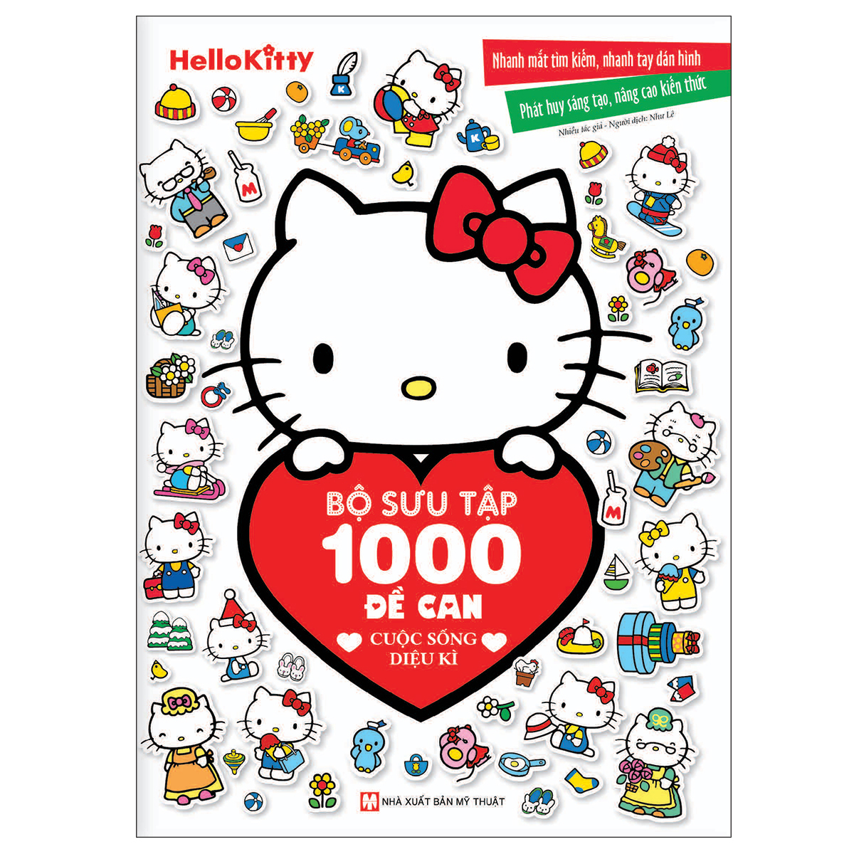 Bộ 4 Cuốn Helokitty: Bộ Sưu Tập 1000 Đề Can