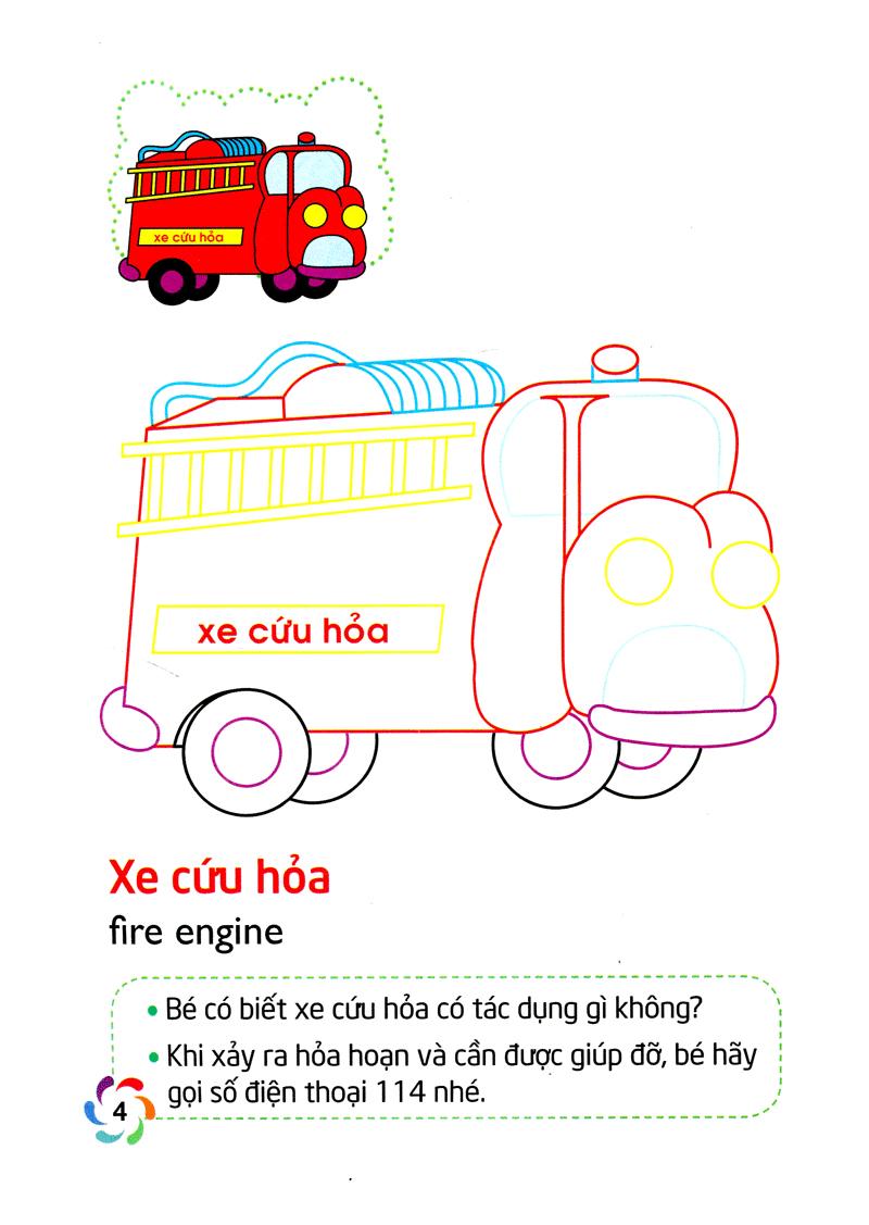 Tập Tô Màu Và Nhận Biết Thế Giới Xung Quanh - Các Phương Tiện Giao Thông