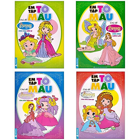 Sách - Bé Tô Màu - Chủ Đề Công Chúa Diễm Lệ, Lộng Lẫy, Thần Tiên, Xinh Đẹp - Bộ 4 Cuốn