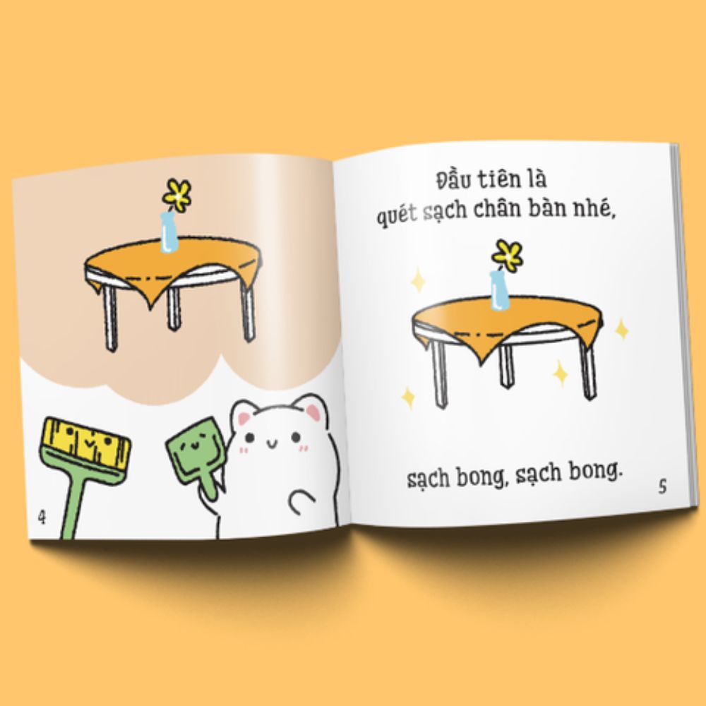 Những Mẩu Chuyện Vụn Vặt Của Maru - Maru Quét Nhà