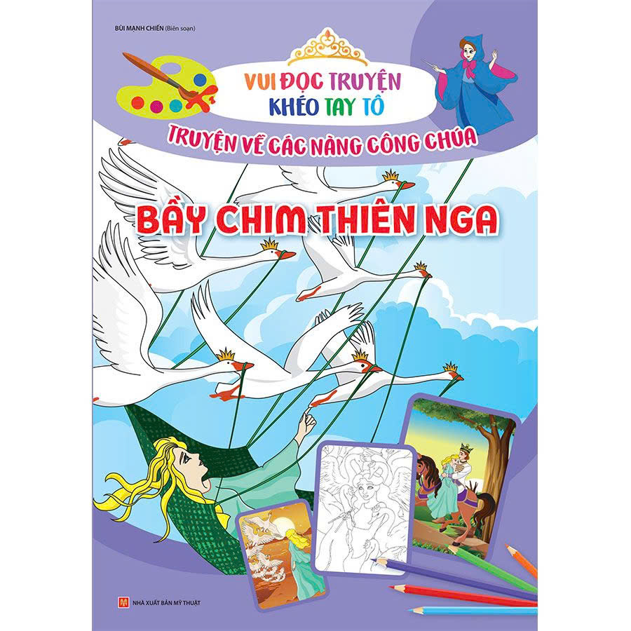 Combo 8 Quyển Vui Đọc Truyện Khéo Tay Tô - Các Nàng Công Chúa Xinh Đẹp - Tặng Hộp Bút Sáp 12 Màu Bất Kì