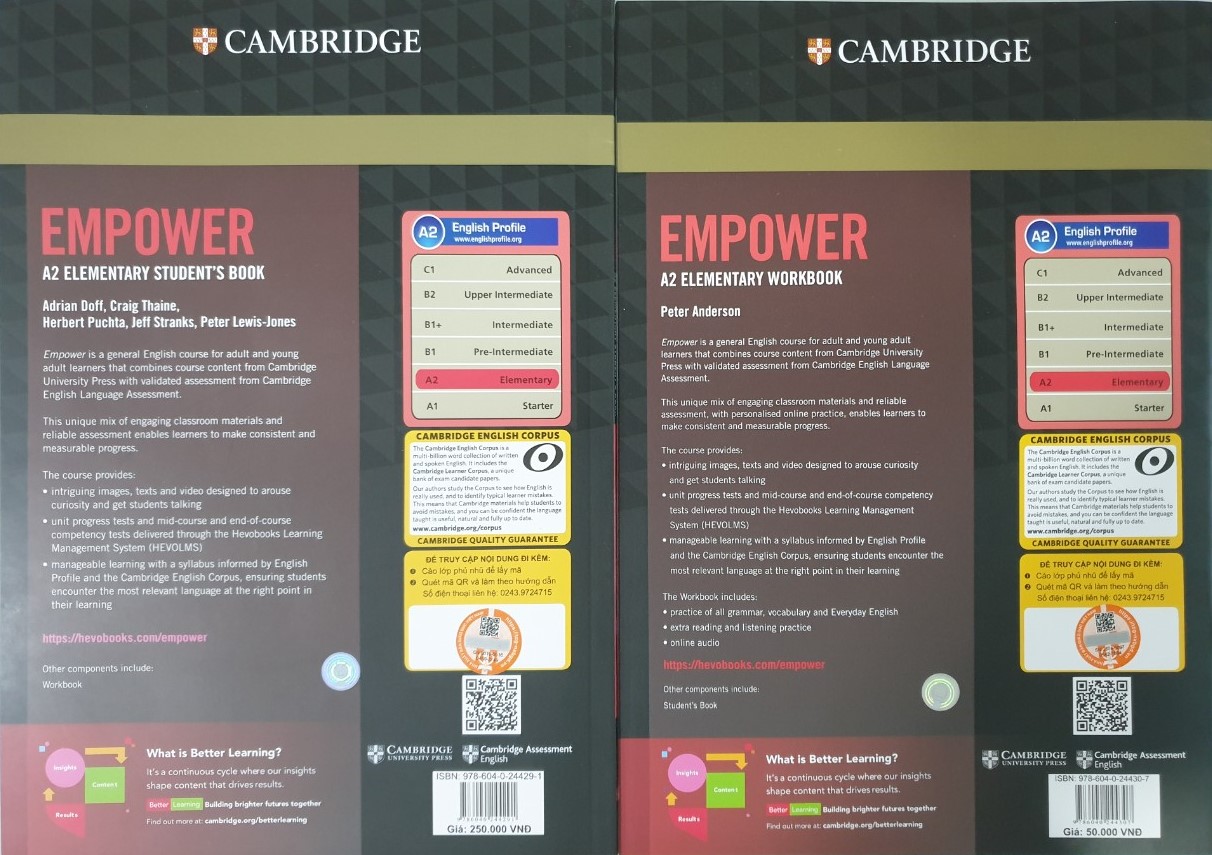 Combo 2 cuốn: Empower A1 Starter Student