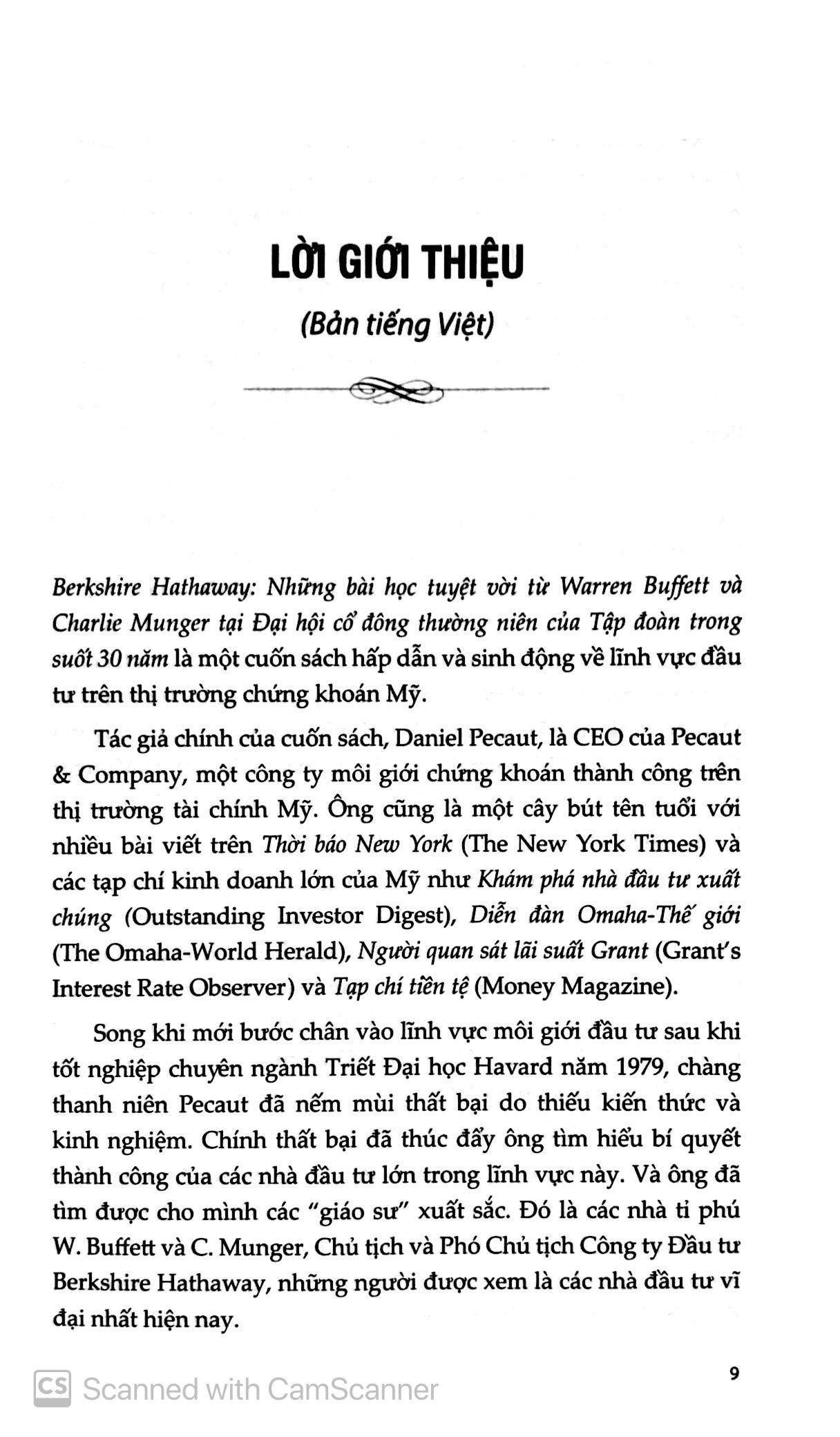 Berkshire Hathaway: Những Bài Học Tuyệt Vời Từ Warren Buffett Và Charlie Munger Tại Đại Hội Cổ Đông Thường Niên Của Tập Đoàn Trong Suốt 30 Năm (Tái Bản 2023)