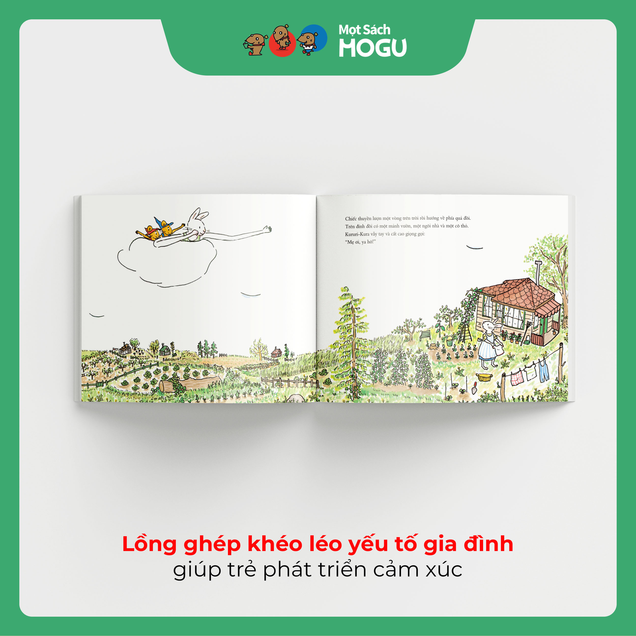 Truyện Ehon bé 3-4-5 tuổi - Gư-ri, Gư-ra và bạn Kururi Kura