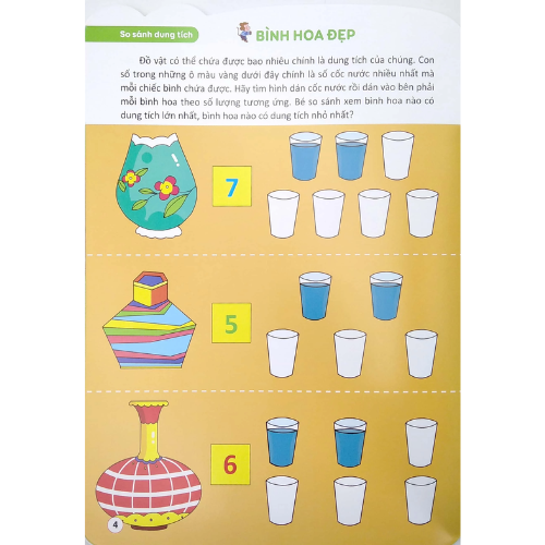 Bóc Dán Hình Thông Minh Phát Triển Khả Năng Tư Duy Toán Học IQ EQ CQ (4-5 Tuổi) - 188 Sticker (Quyển 2)