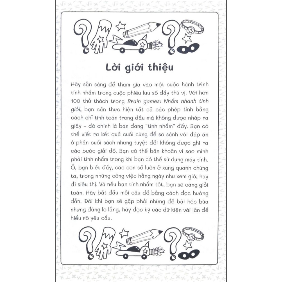 Nhẩm Nhanh Tính Giỏi: 100+ Thử Thách Để Trẻ Yêu Toán Hơn