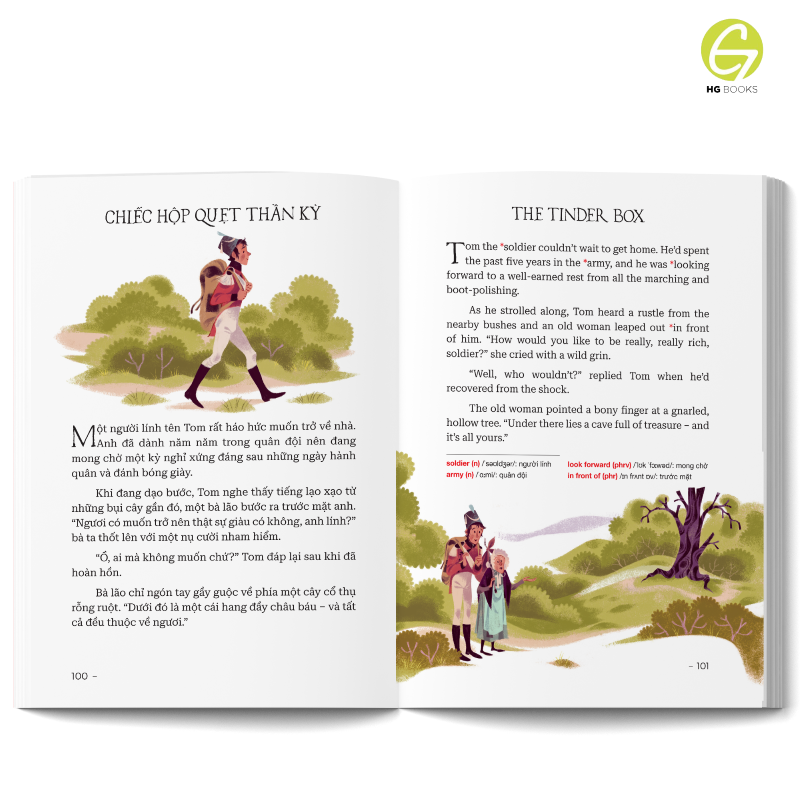 Sách Song Ngữ - 10 phút đọc truyện trước giờ đi ngủ: Truyện thần tiên - khơi dậy trí tưởng tượng, phát triển tư duy