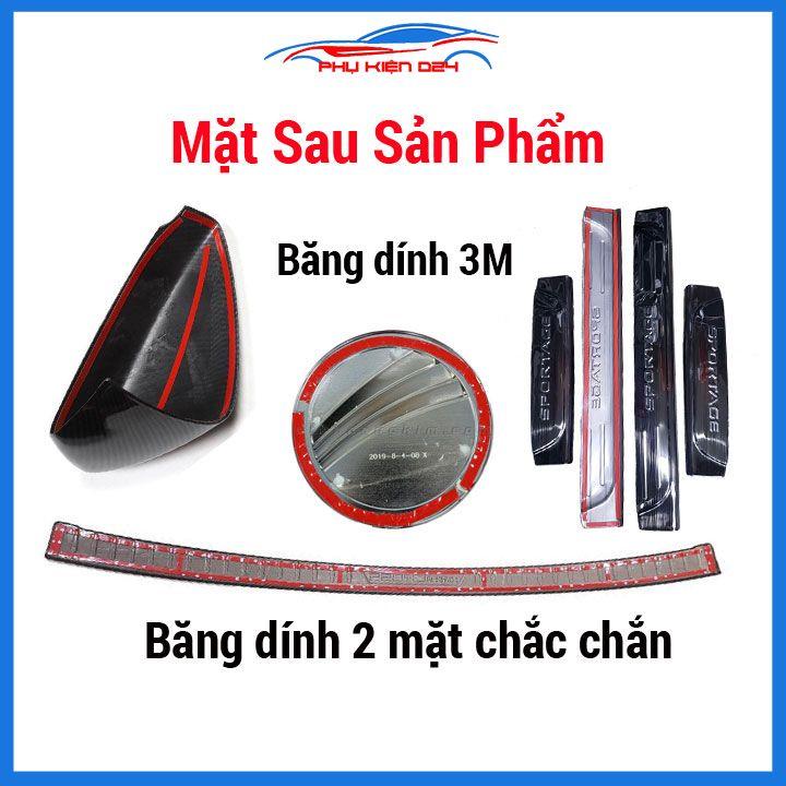 Bộ nẹp viền chân kính cong kính Kia K3 2021-2022-2023-2024 Inox sáng bóng chuẩn form xe