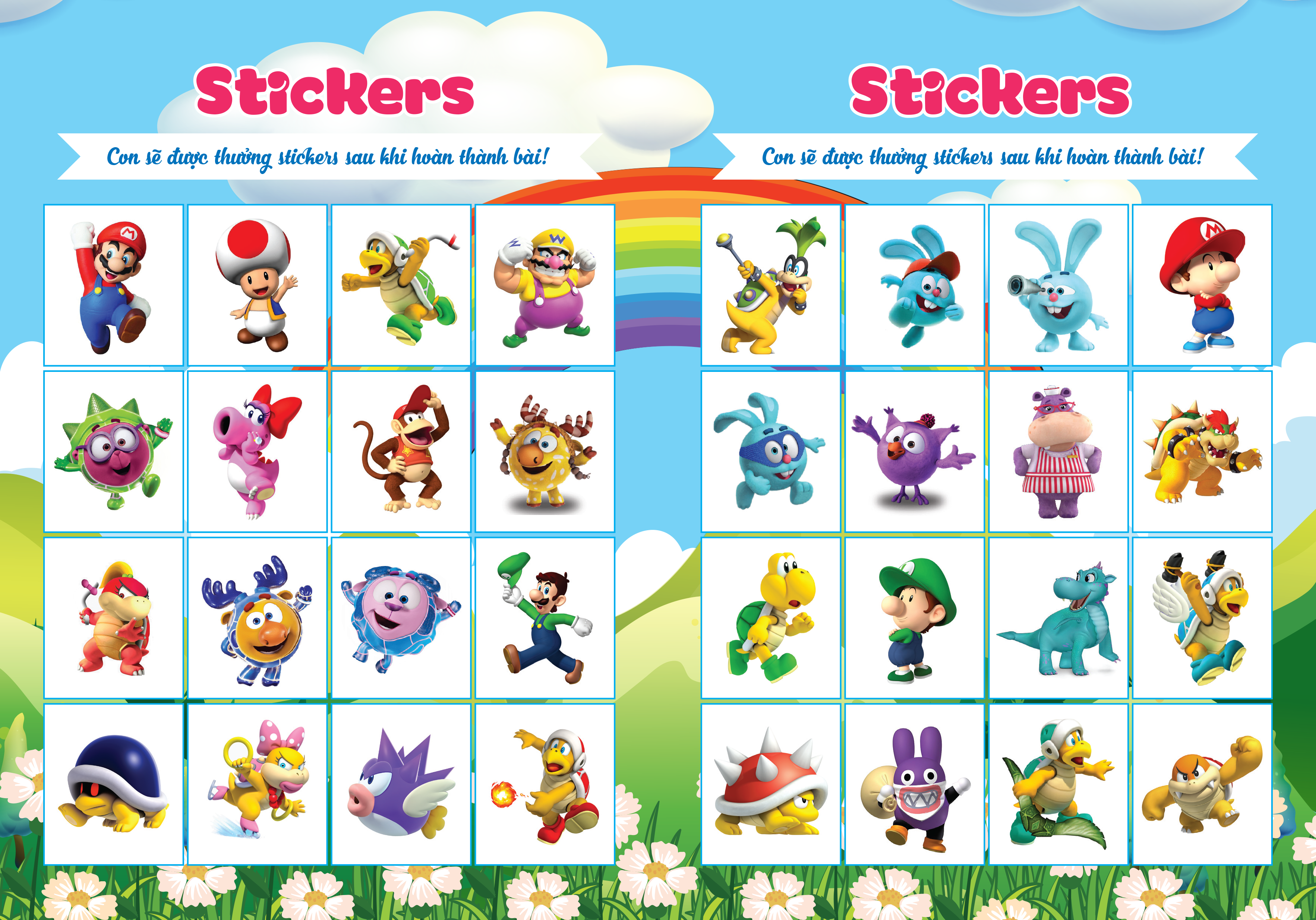 Cùng Khủng Long Tập Viết Chữ Cơ Bản - Chữ Cái Tiếng Anh Viết Thường - Quyển 5 - Sticker Bé Trai