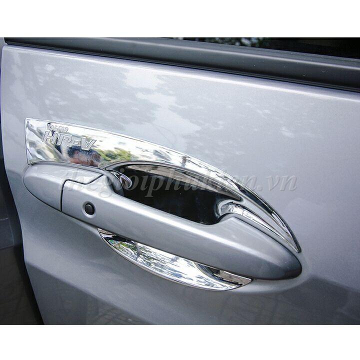 Bộ 2 ốp hõm cửa trước xe Honda HR-V, HRV mạ Crom
