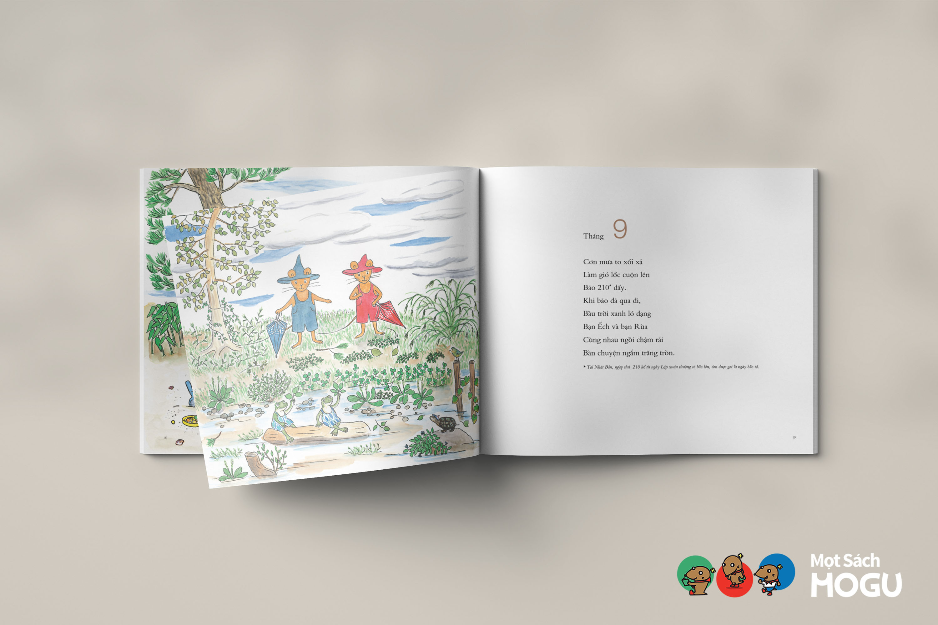 Truyện Ehon bé 3-4-5 tuổi - Bài ca 12 tháng của Gư-ri và Gư-ra